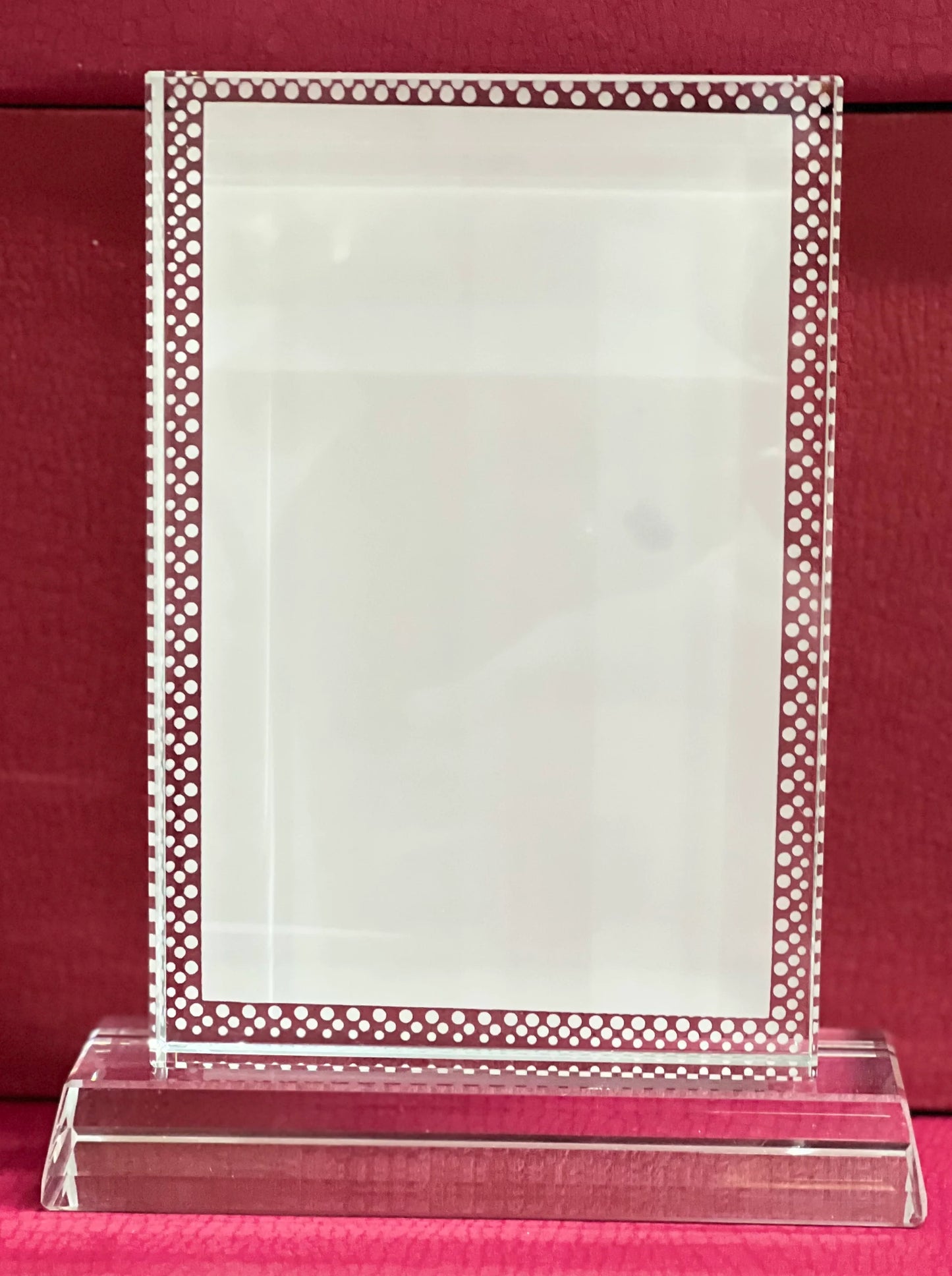 VERTICAL CRYSTAL AWARD 4-3/4"x6"